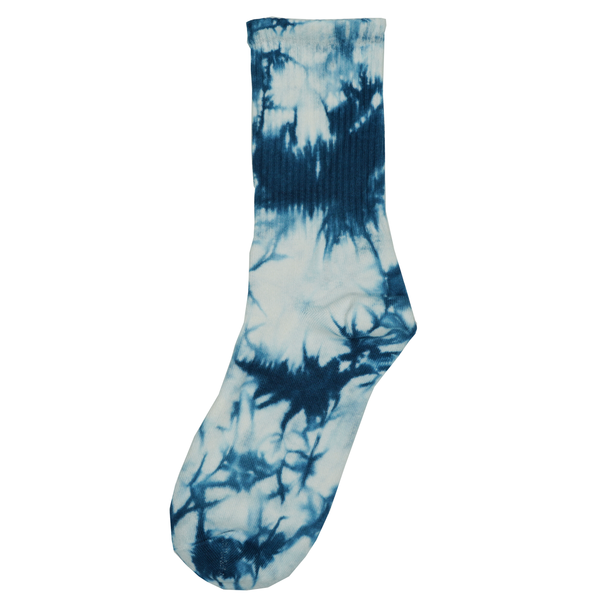 Sole Tie Dye Crew Socks Light Blue-PLUS