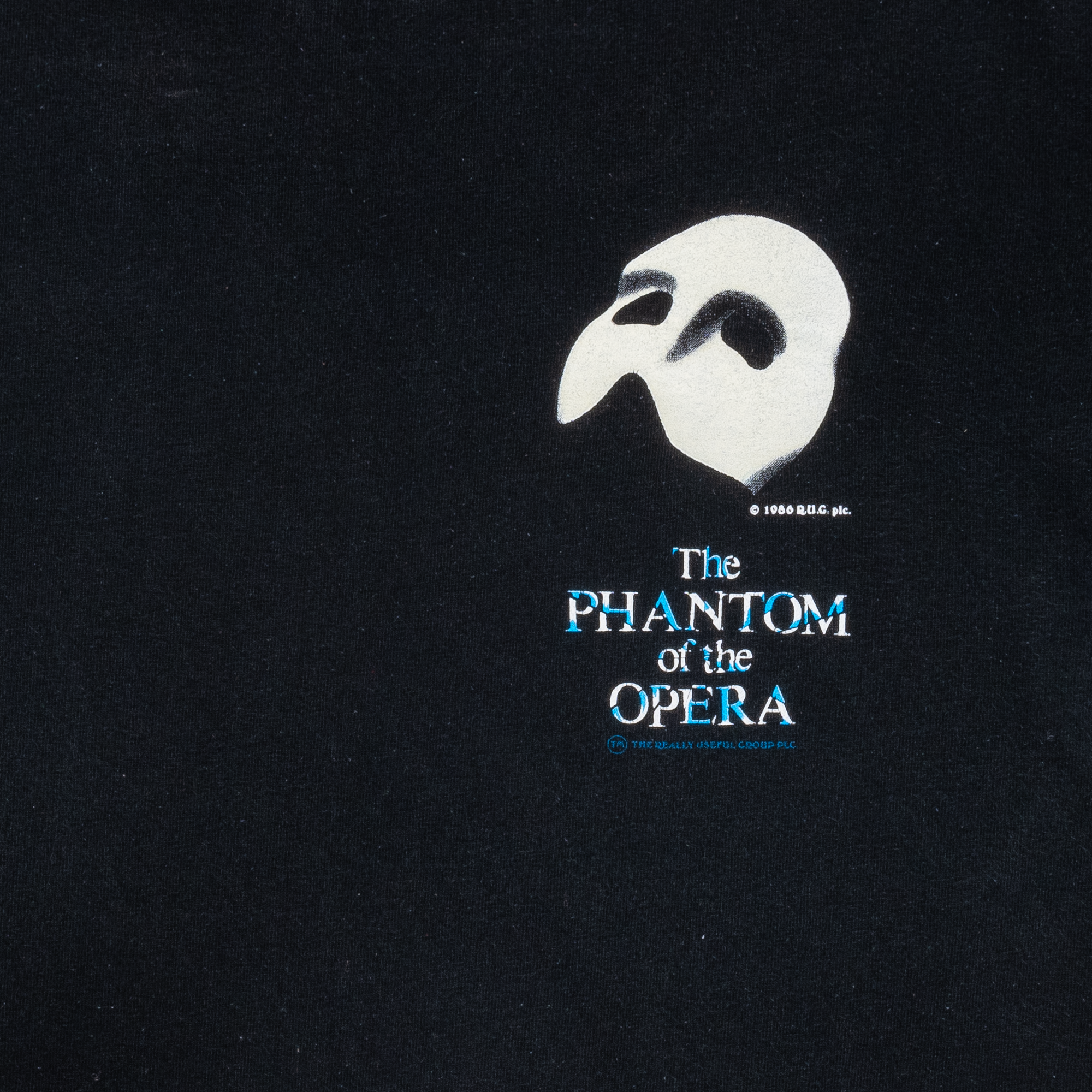 The Phantom Of The Opera - Retro Tee Black-PLUS