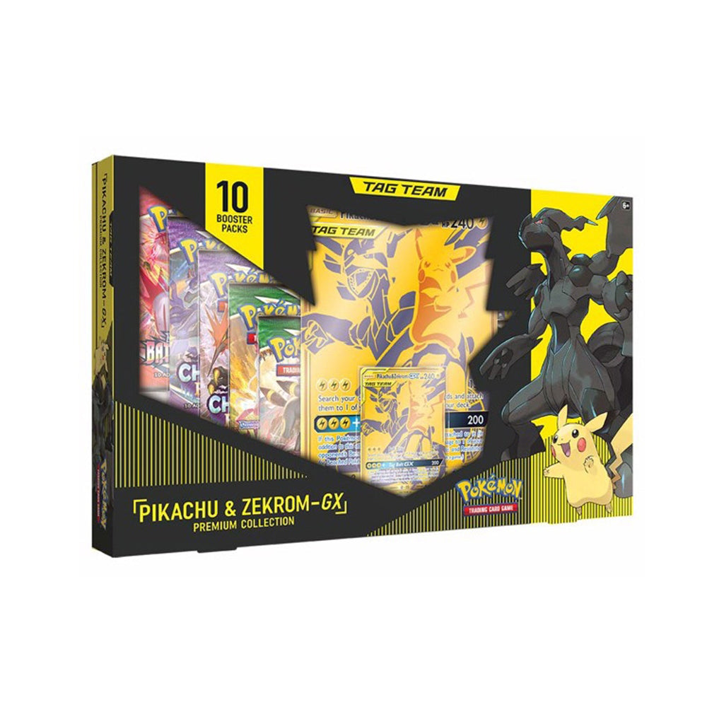 Pokémon TCG Tag Team GX Premium Collection Pikachu & Zekrom Box-PLUS