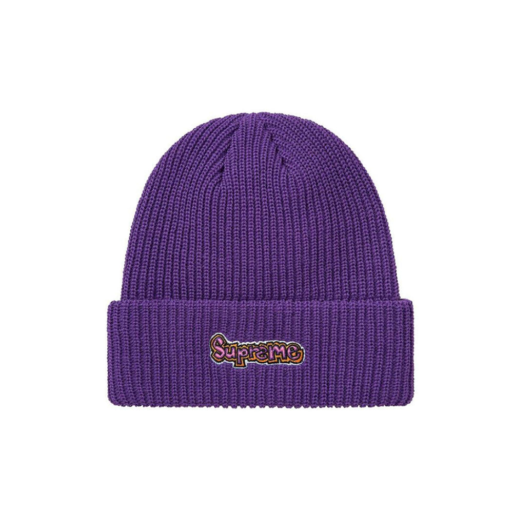 Supreme Gonz Logo Beanie Purple-PLUS