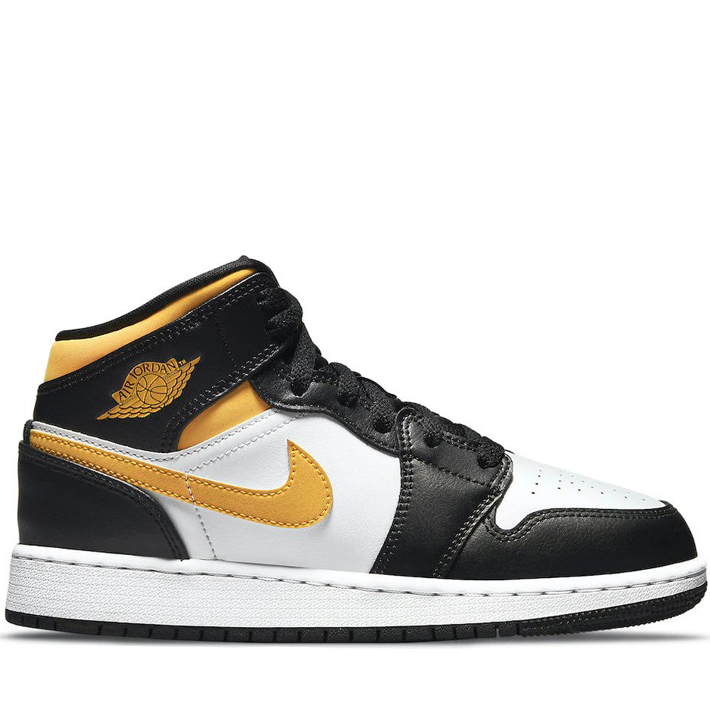 Jordan 1 Mid White Pollen Black (GS)