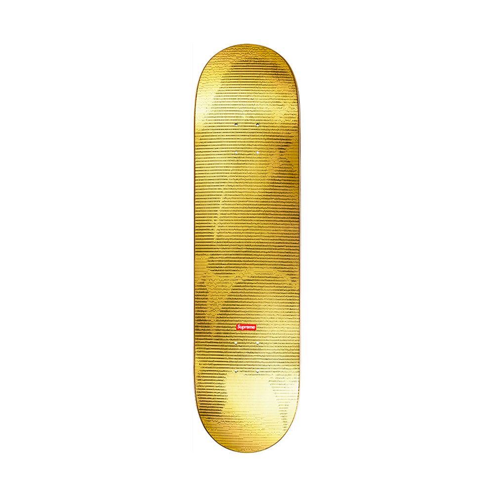 Supreme Digi Skateboard Gold-PLUS