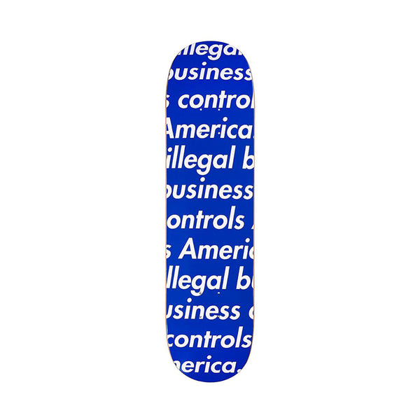 Supreme Illegal Business Skate Deck Blue