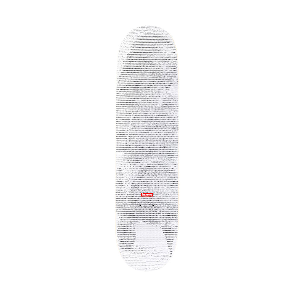 Supreme Digi Skateboard White-PLUS