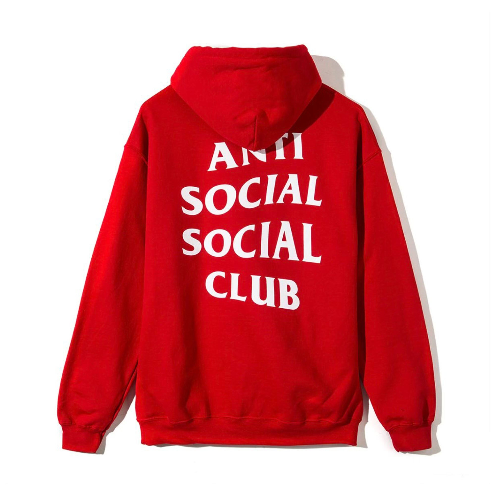 Anti Social Social Club Mind Games Hoodie Red-PLUS