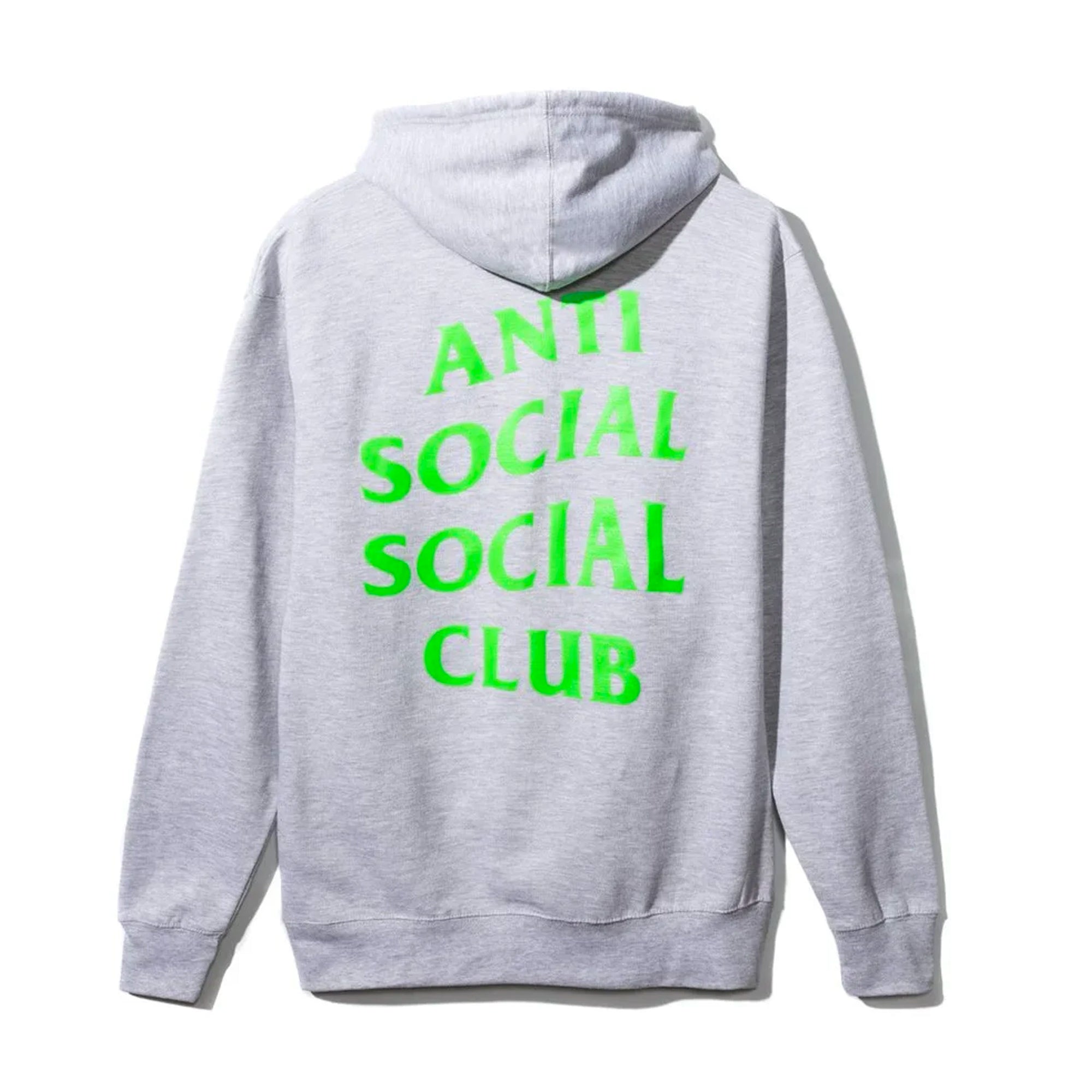 Anti Social Social Club Hunter Zip Up Hoodie Grey/Green-PLUS