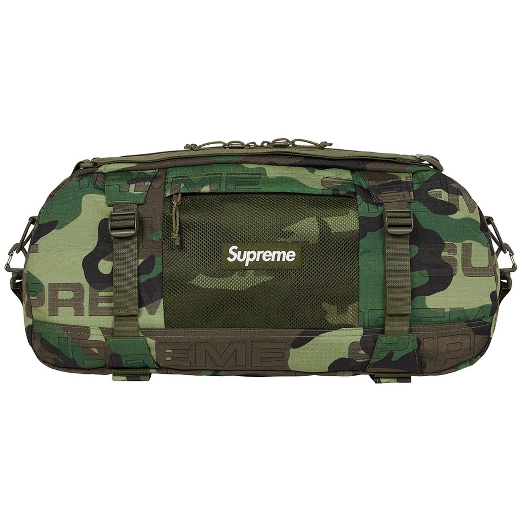 Supreme Duffle Bag (FW21) Woodland Camo-PLUS
