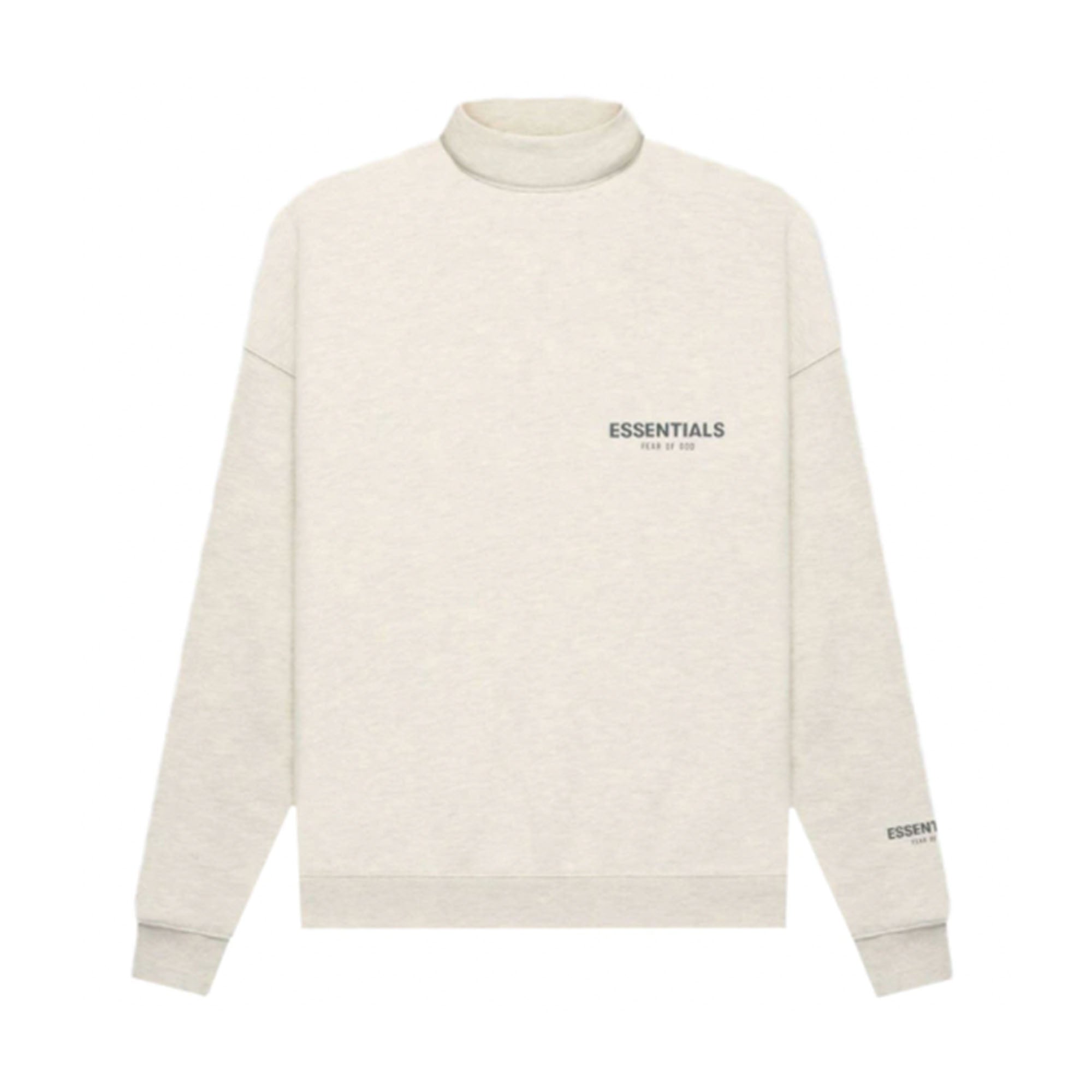 FOG Essentials Core Collection Pullover Mockneck Light Heather Oatmeal (FW21)-PLUS