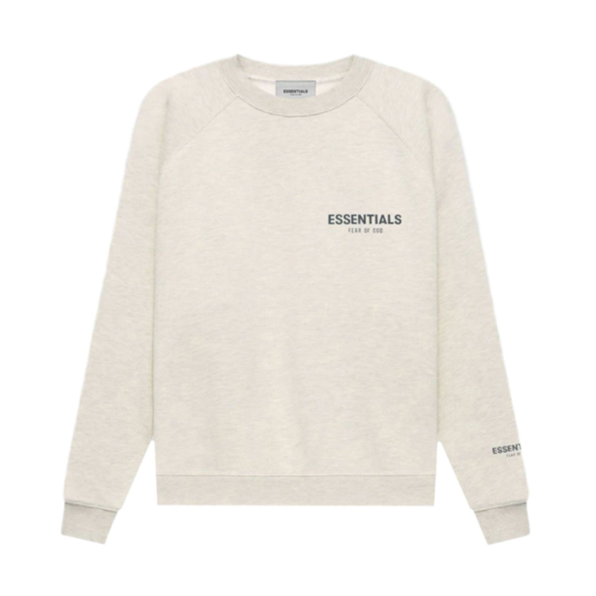 FOG Essentials Core Collection Pullover Crewneck Light Heather Oatmeal (FW21)-PLUS