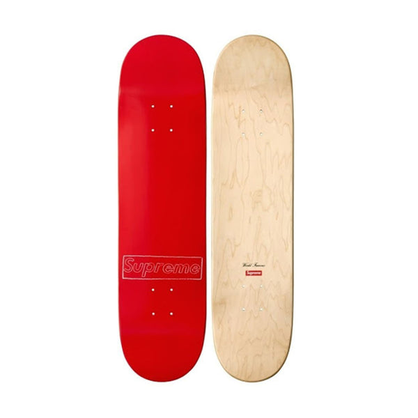 最上の品質な supreme KAWS 赤 RED Skateboard Logo Chalk スケート ...