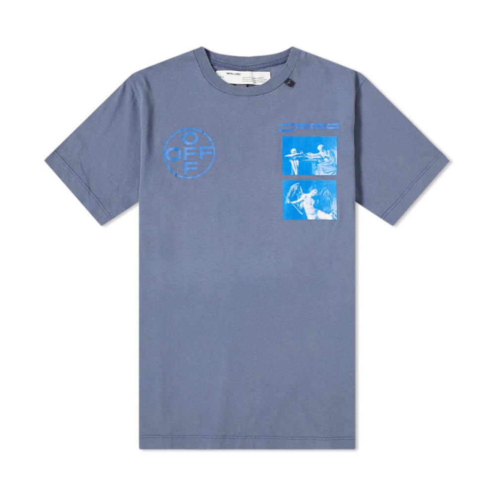OFF-WHITE Hardcore Caravaggio T-shirt (FW 19) Blue/Blue-PLUS