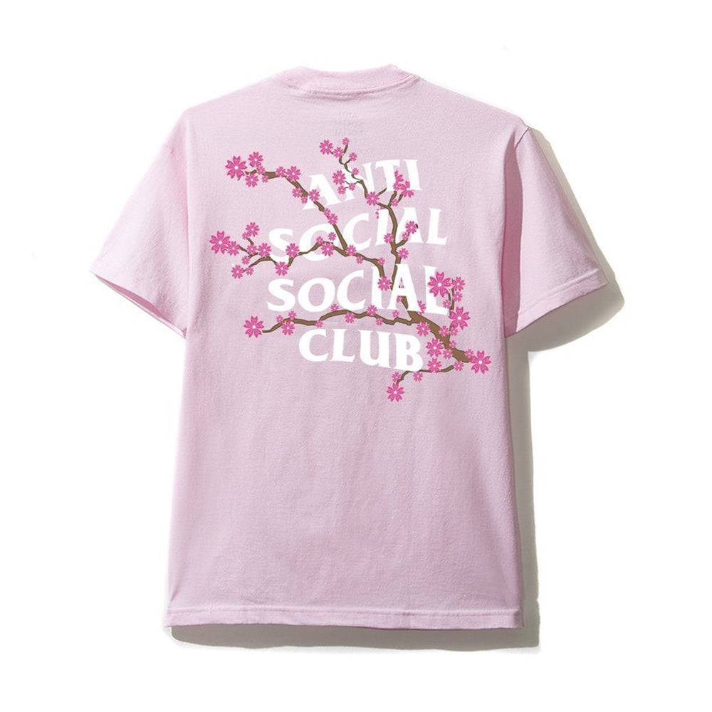 Anti Social Social Club Cherry Blossom Tee Pink-PLUS