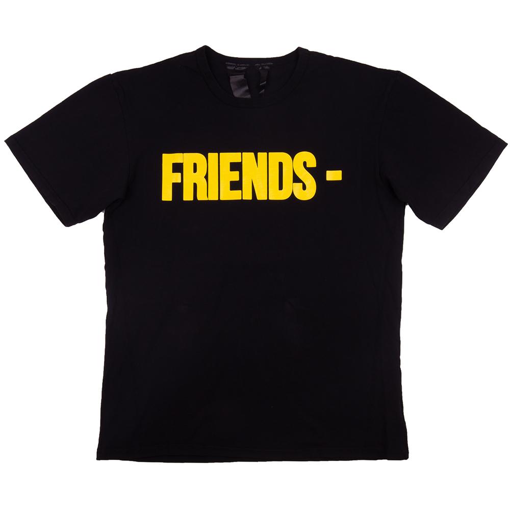 Vlone "Friends" Tee Black/Yellow-PLUS