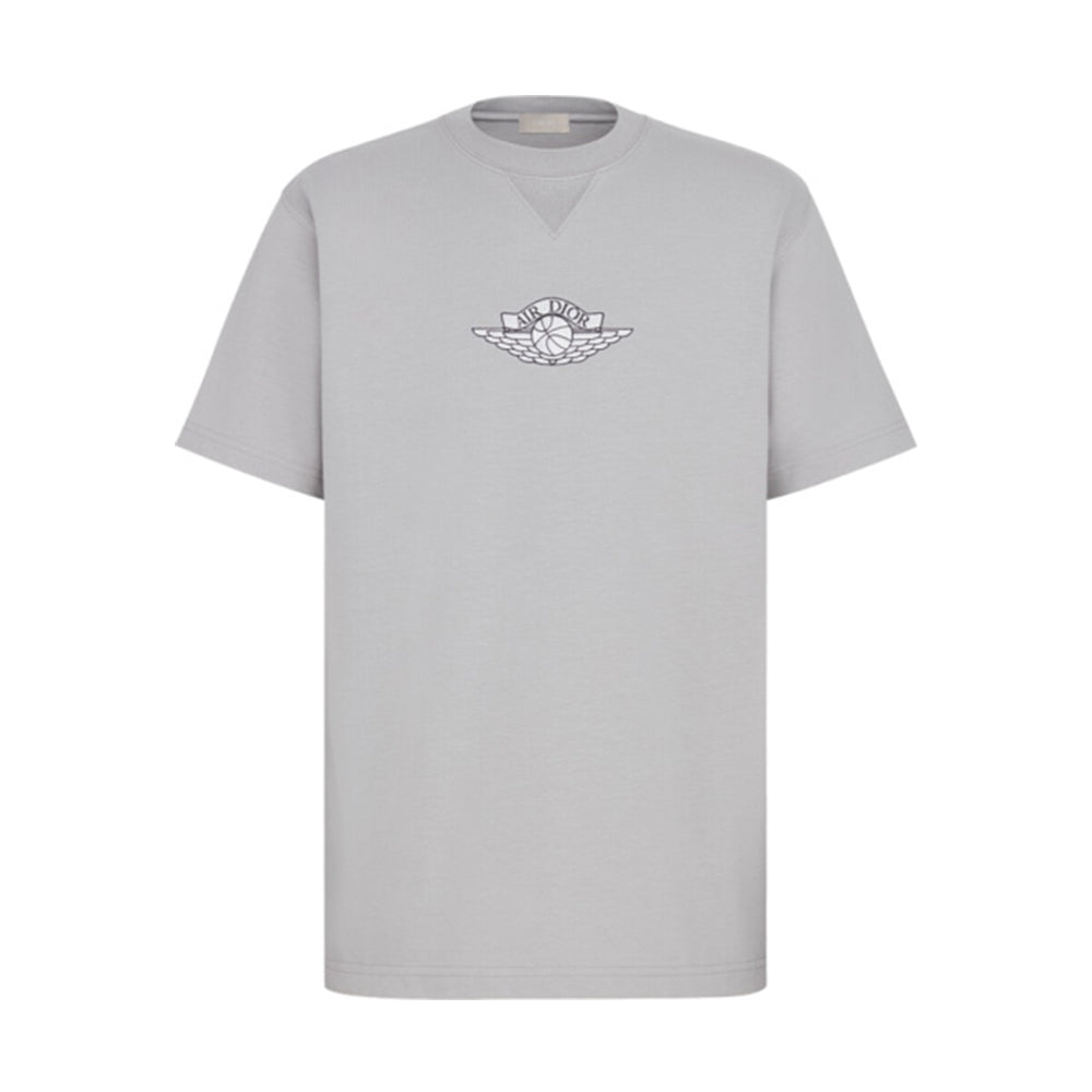Dior x Jordan Wings T-Shirt Grey-PLUS