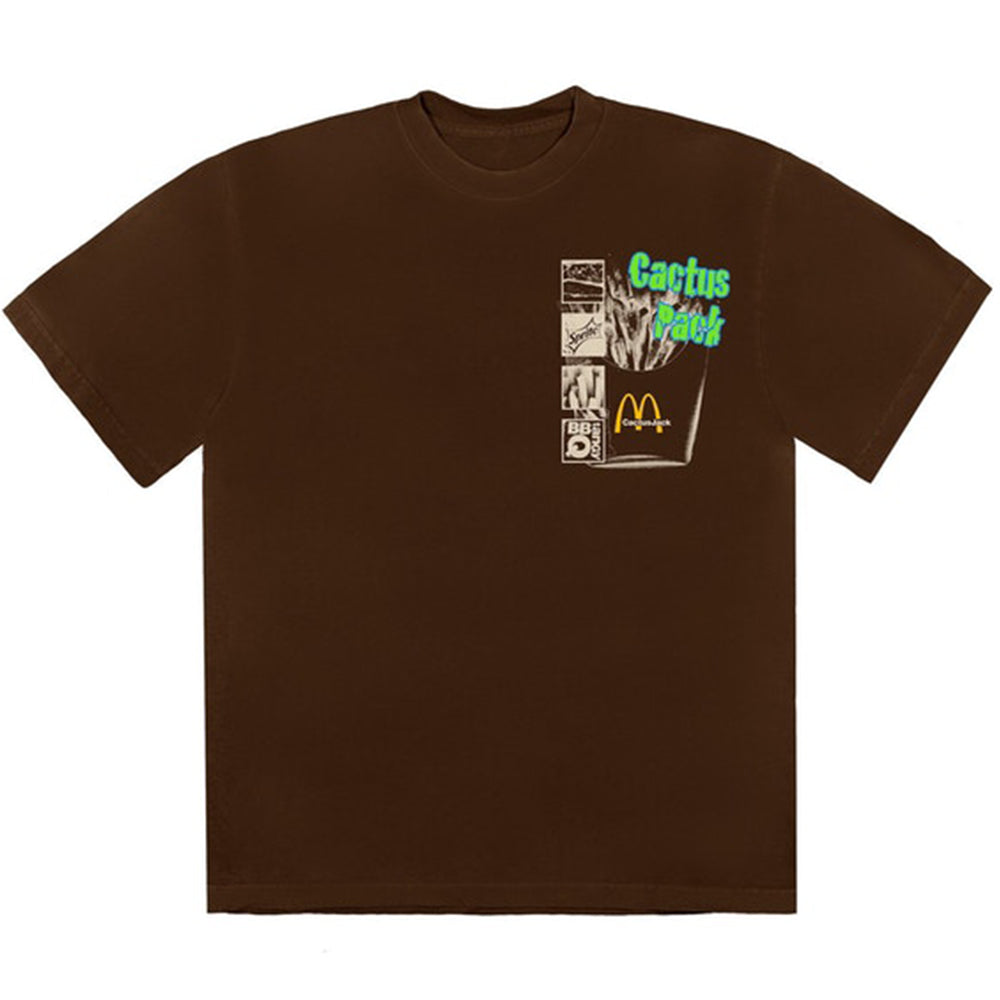 Travis Scott x McDonald's Cactus Pack Vintage Promo T-Shirt Brown-PLUS