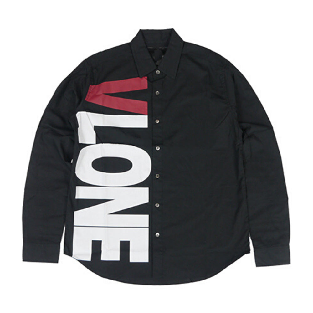 VLONE Side Logo Button Up Long Sleeve-PLUS