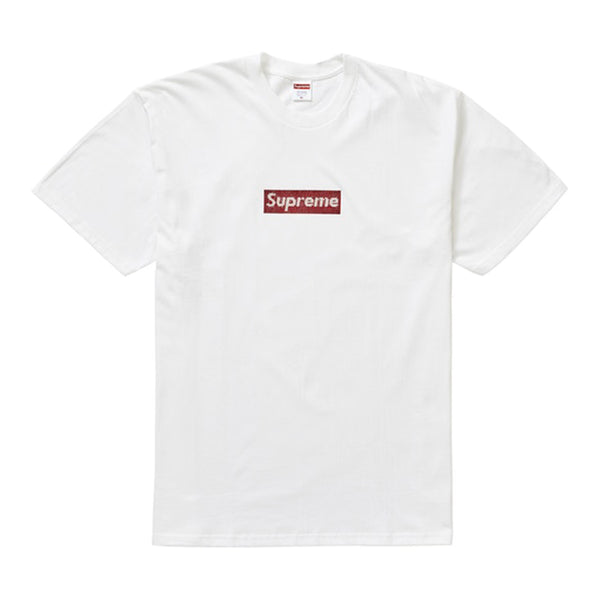 Supreme Swarovski Box Logo Tee White PLUS