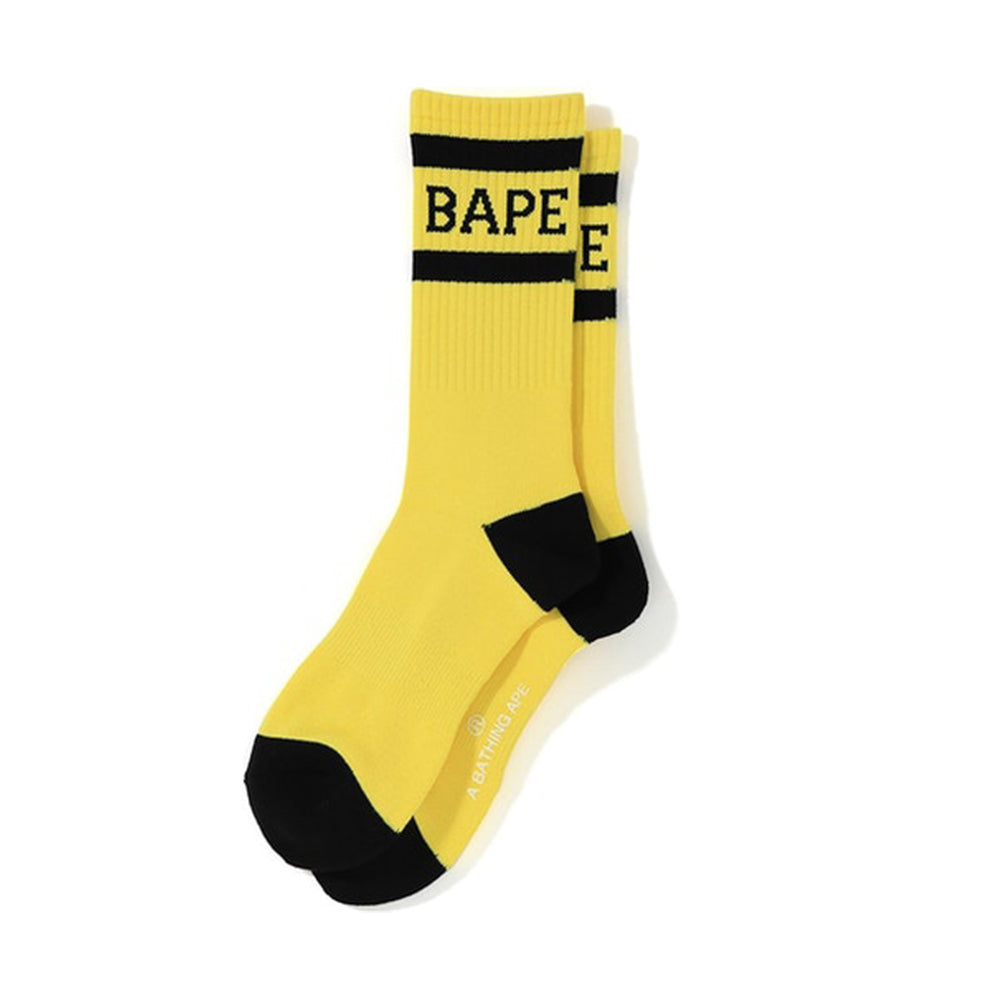 BAPE Melange Socks Yellow-PLUS