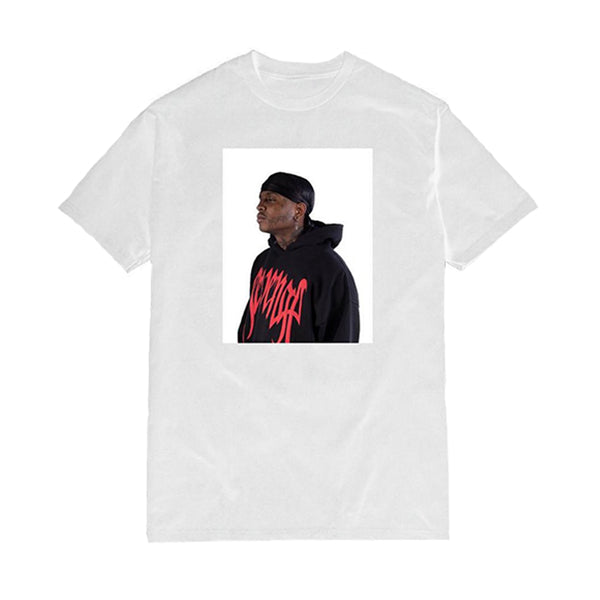 Revenge Gallery x Ski Mask Photo Tee White | PLUS