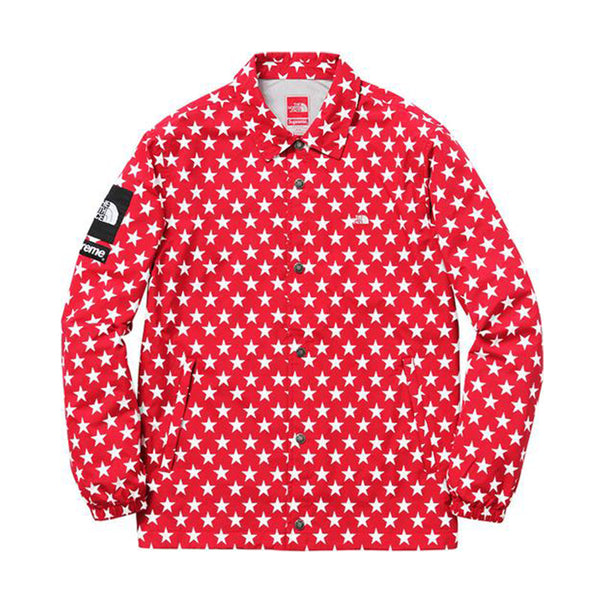 Supreme The North Face Stars Coachable Jacket Red | PLUS