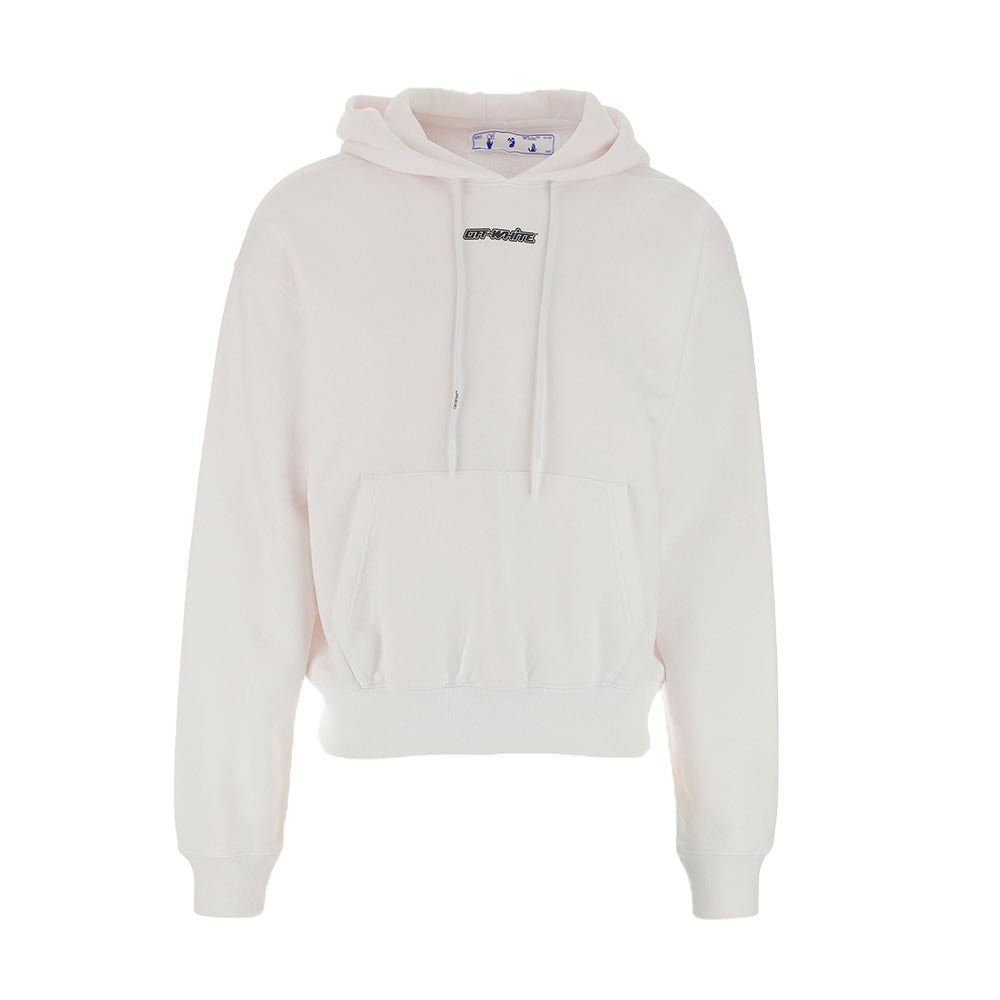 Off-White Marker Over Hoodie White/Red-PLUS