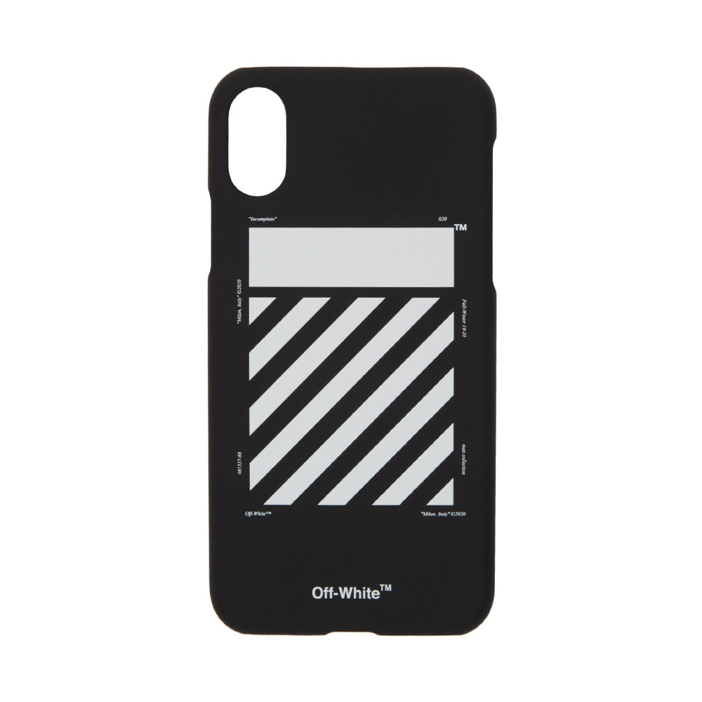 Off-White Black & White Diagonal iPhone X Case-PLUS
