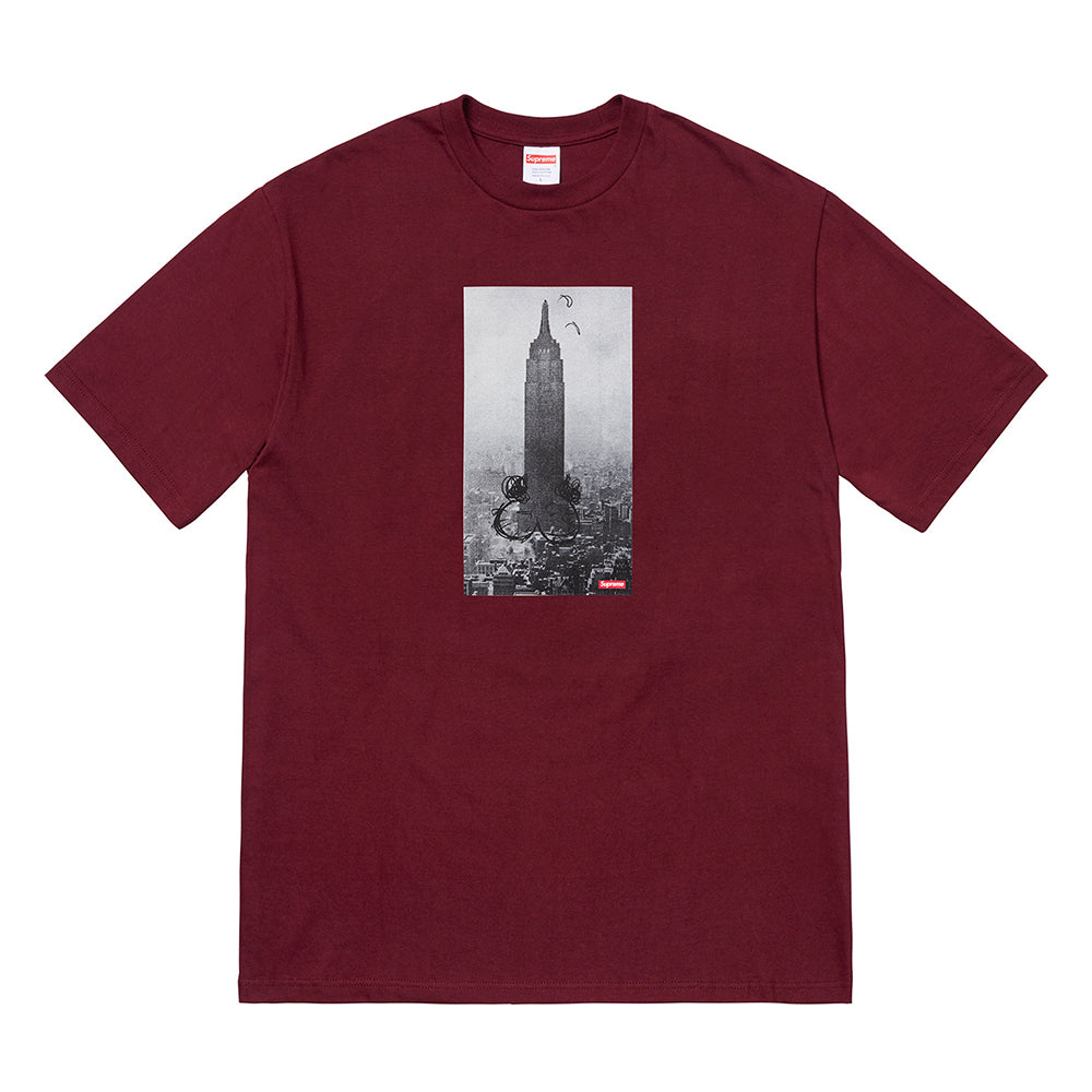 Supreme Mike Kelley The Empire State Building Tee Burgundy-PLUS