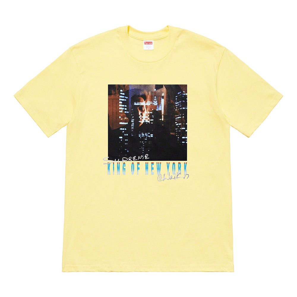 Supreme King of New York Tee Pale Yellow-PLUS