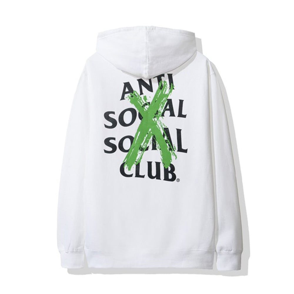 Anti Social Social Club Cancelled Remix Hoodie White-PLUS