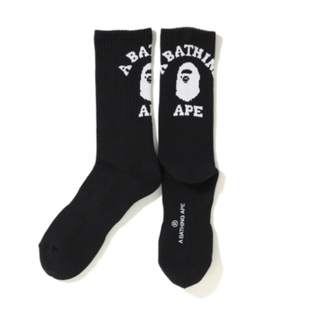 BAPE College Socks (FW19) Black-PLUS