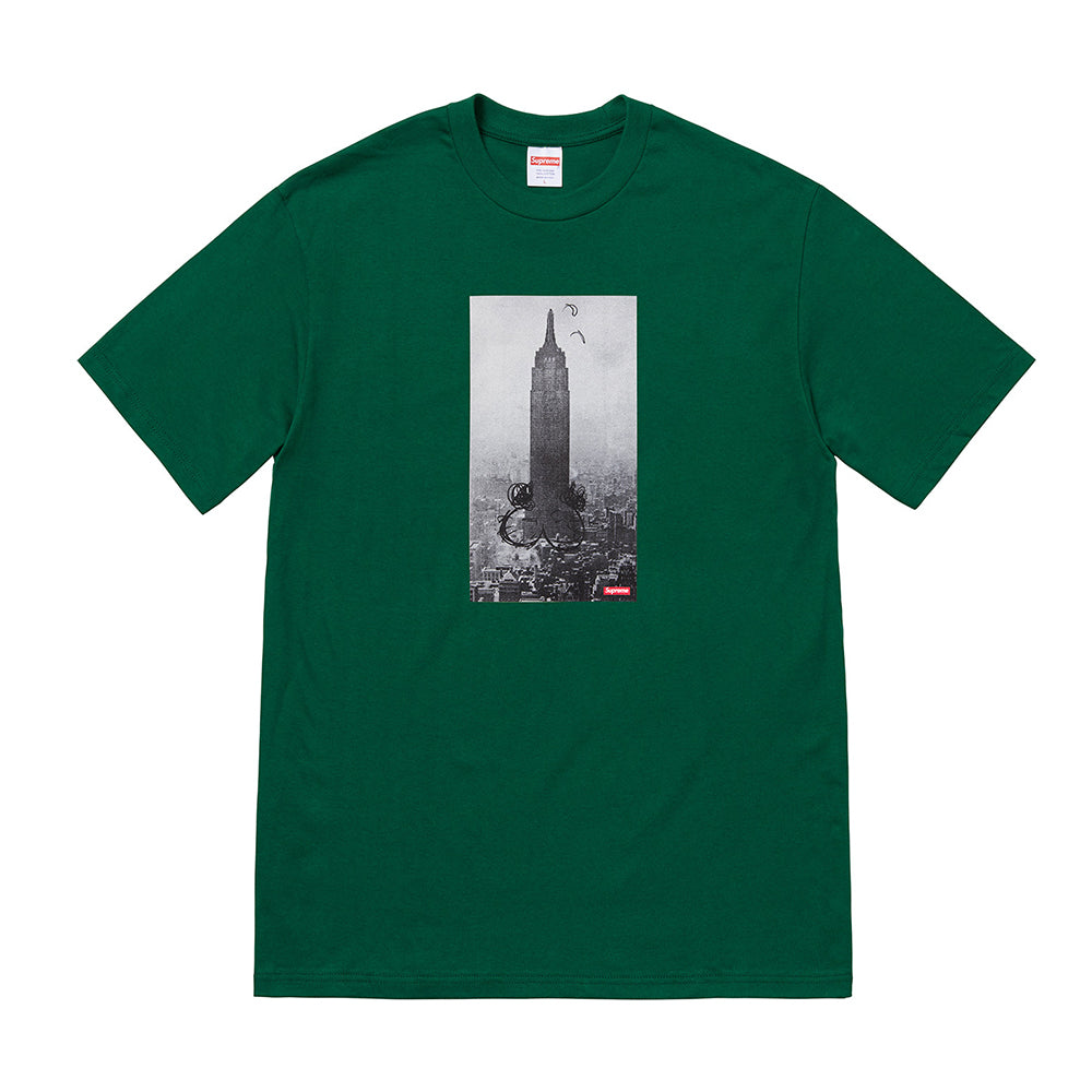 Supreme Mike Kelley The Empire State Building Tee Dark Green-PLUS
