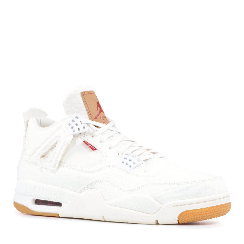 Jordan 4 Retro Levi s White Levi s Tag PLUS