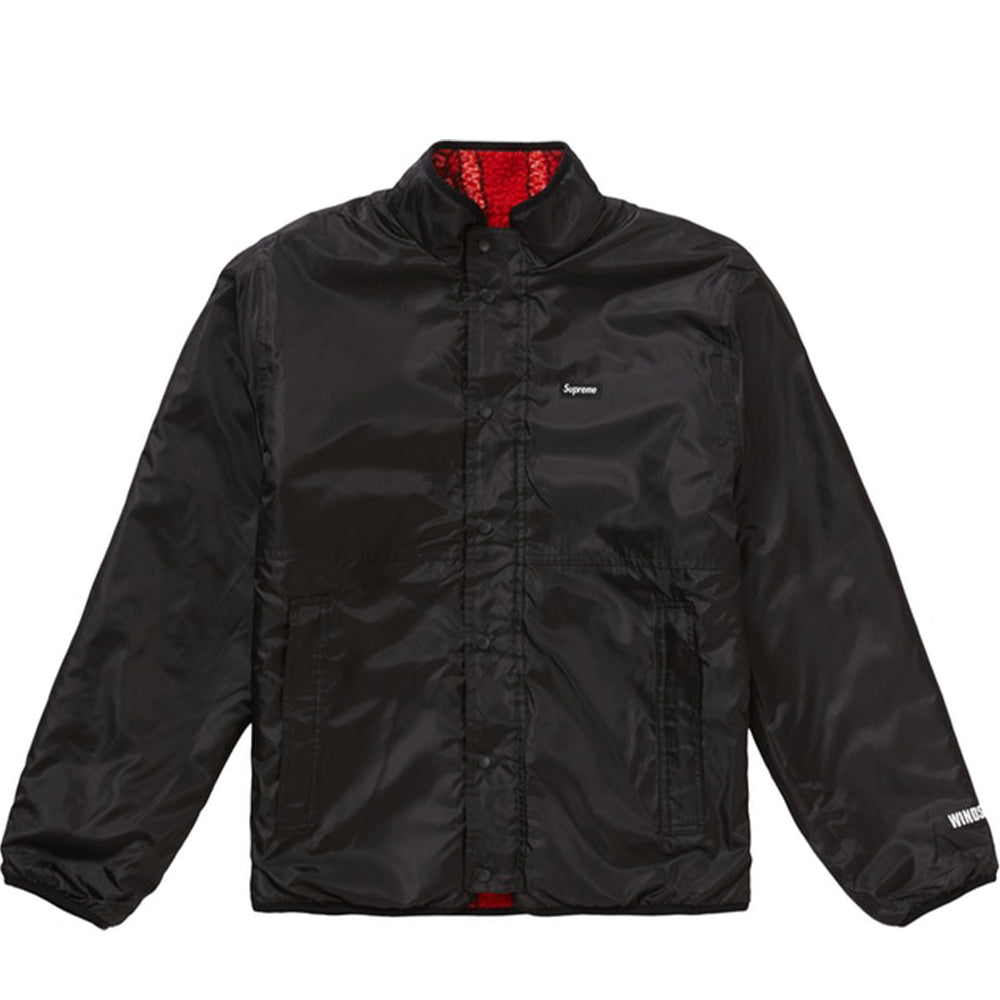 Supreme Reversible Bandana Fleece Jacket Red-PLUS