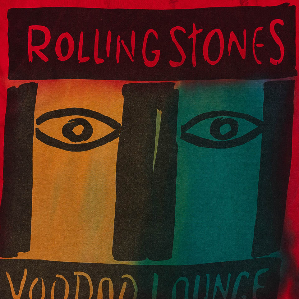 Rolling Stones 90's "Voodoo Lounge" Tee Tie Dye-PLUS