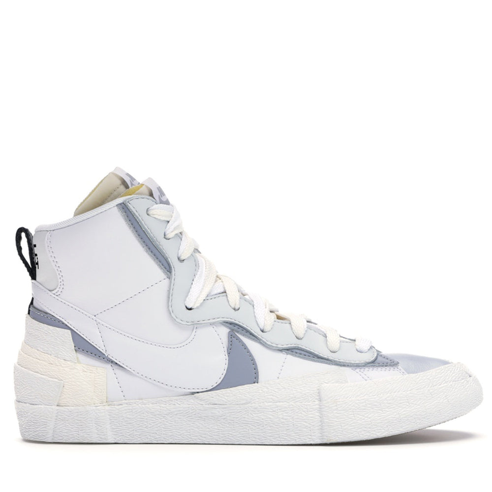 Nike Blazer High Sacai White Grey-PLUS