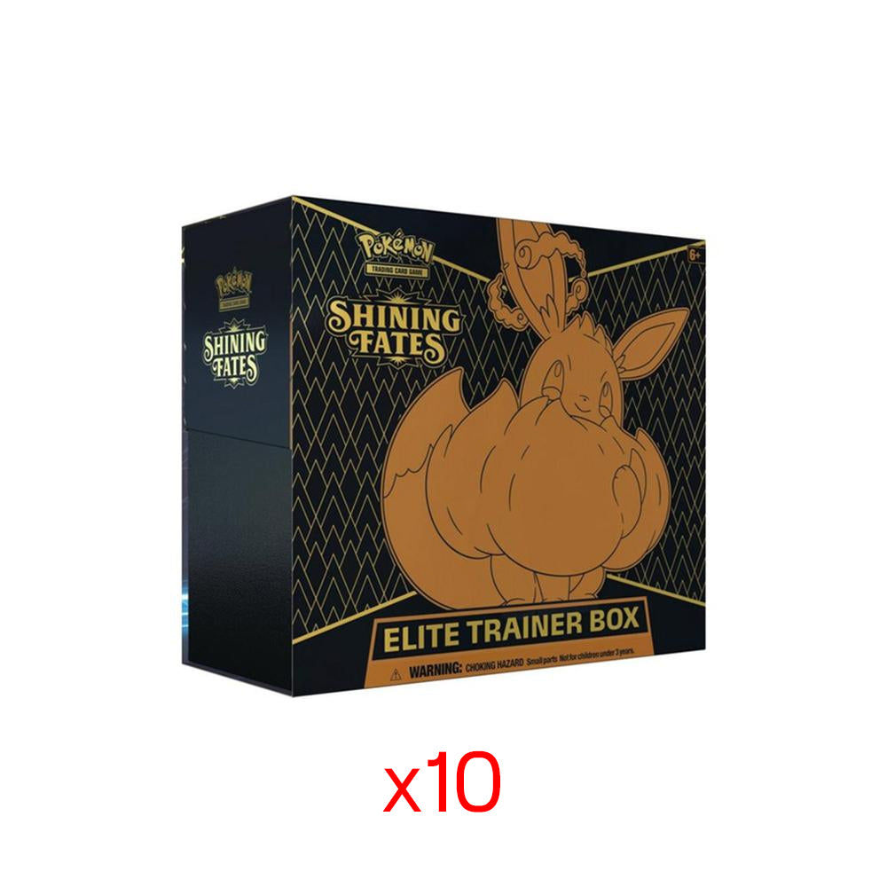 Pokemon Shining Fates Elite Trainer Box (Sealed Case of 10)-PLUS