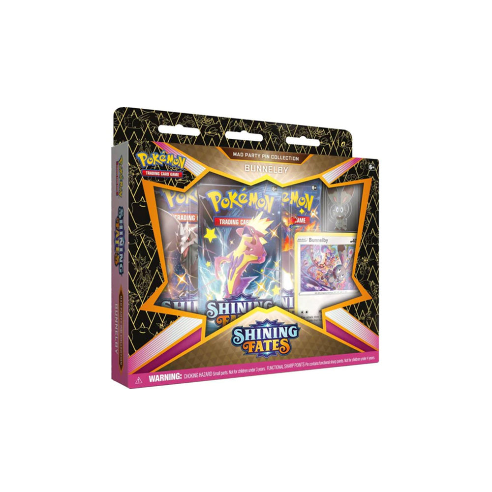Pokemon TCG Shining Fates Mad Party Pin Collection - Bunnelby-PLUS