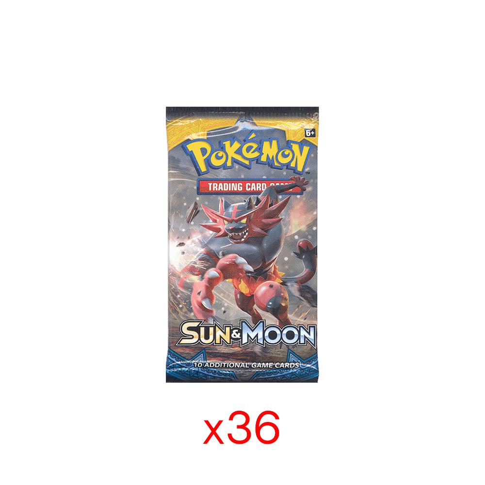 Pokemon Sun and Moon Booster Pack - 36 Pack Bundle-PLUS