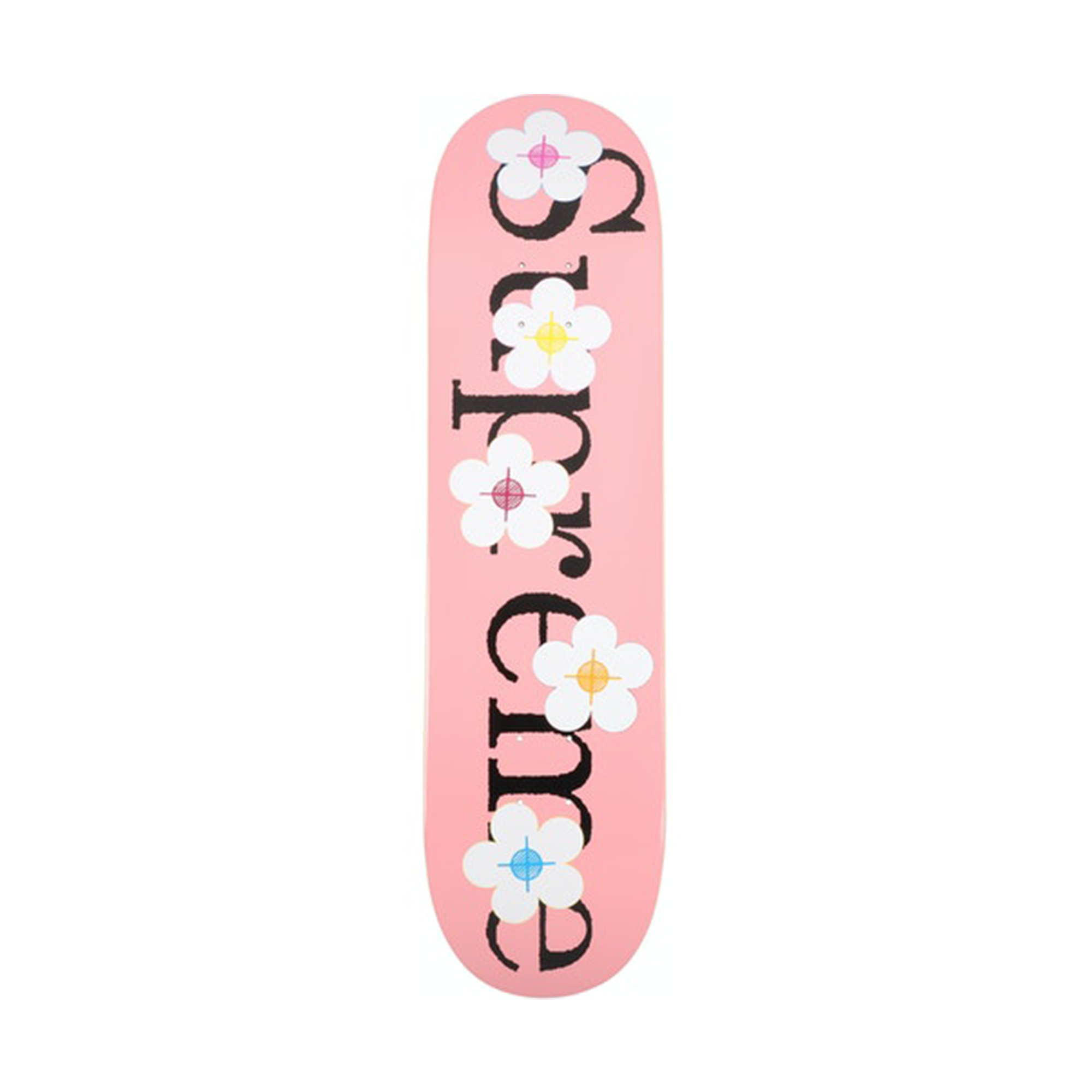 Supreme Flowers Skateboard Deck Pink-PLUS
