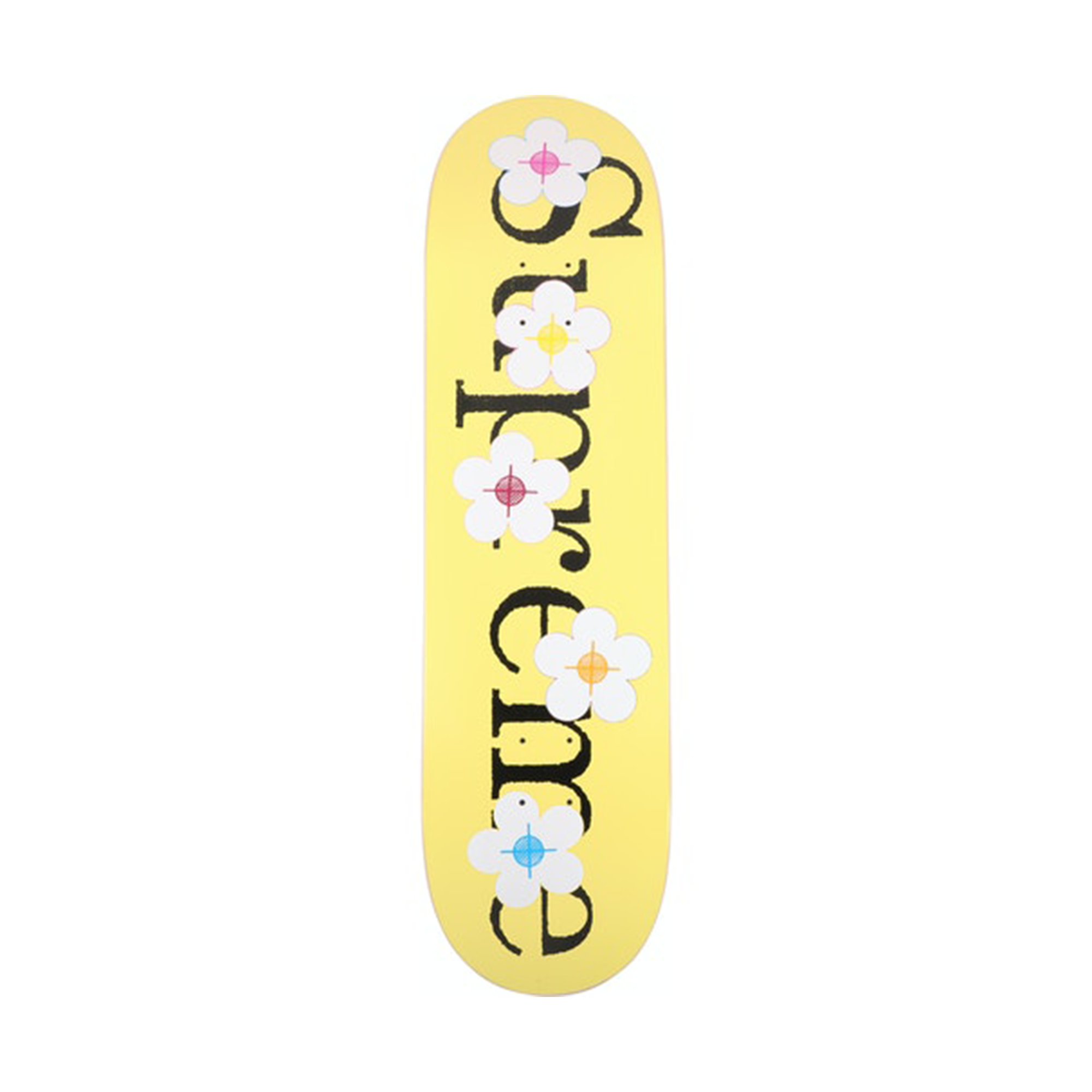 Supreme Flowers Skateboard Deck Yellow-PLUS