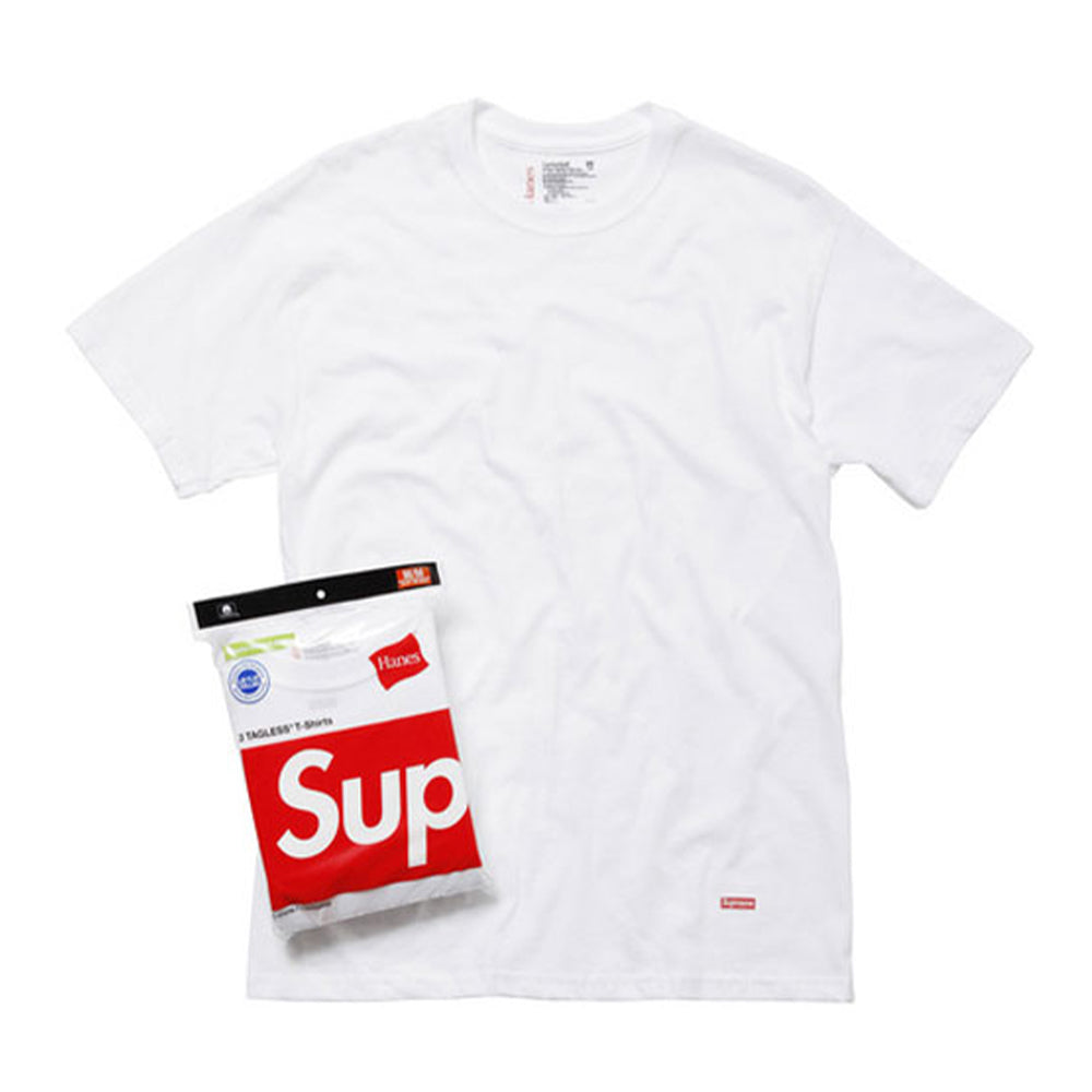 Supreme Hanes Tagless Tees (3 Pack) White | PLUS