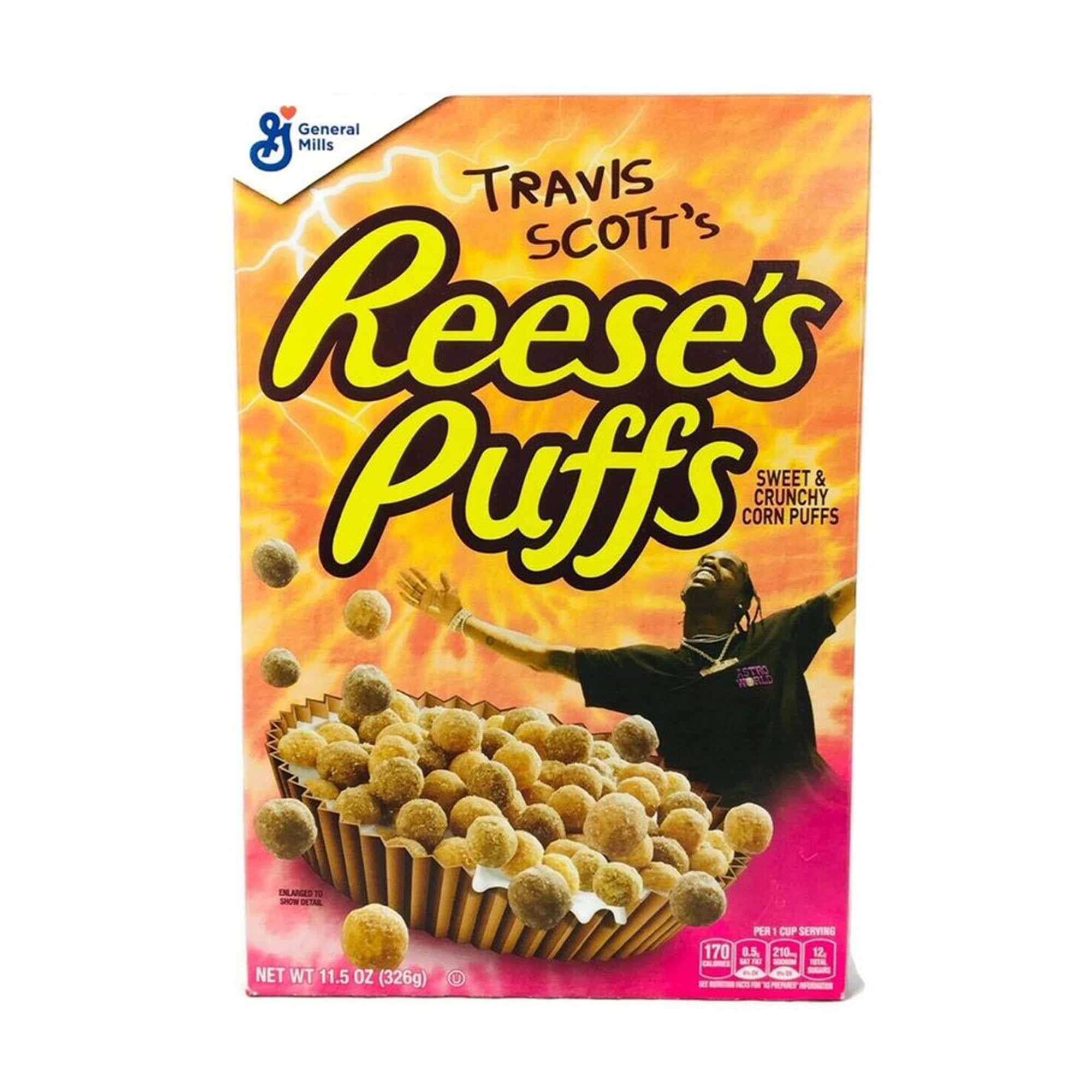 Travis Scott Reese's Puffs Cereal Box-PLUS