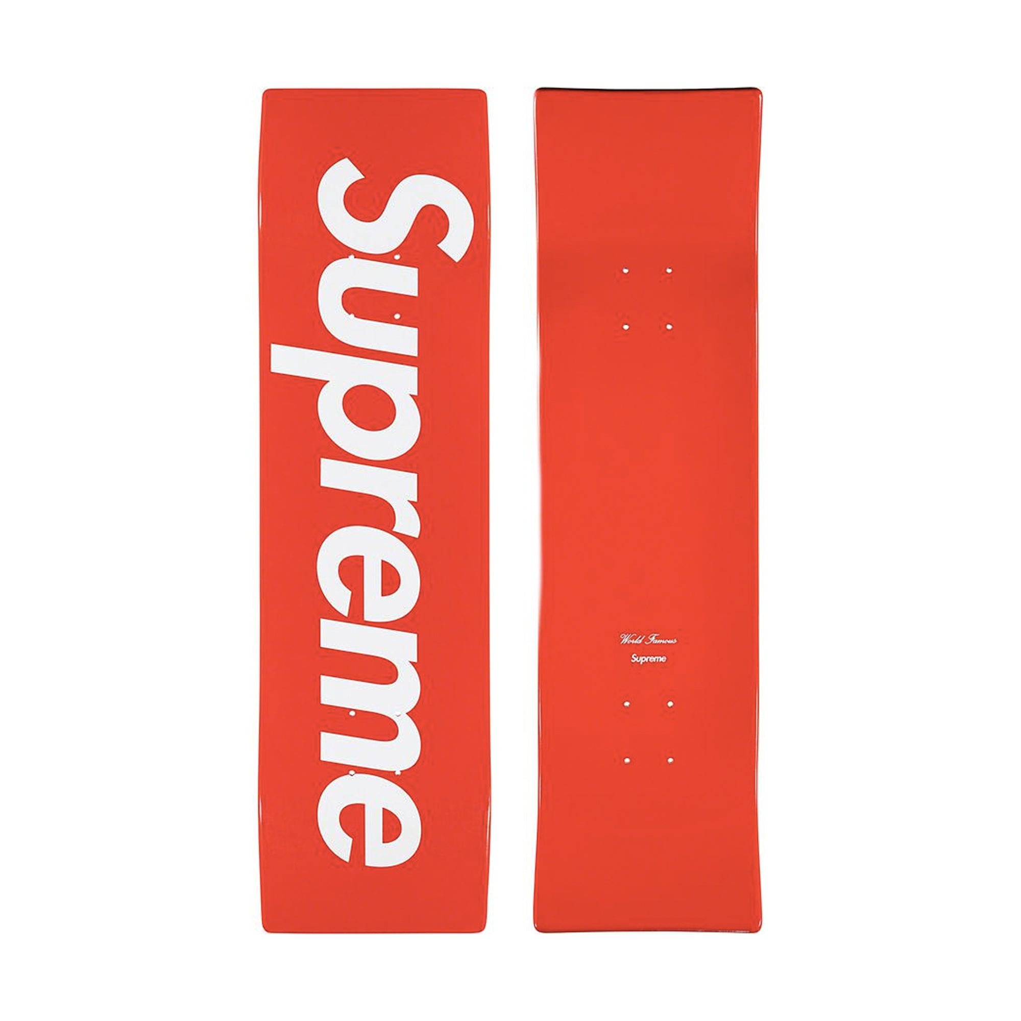 Supreme Uncut Box Logo Skateboard Deck Red-PLUS