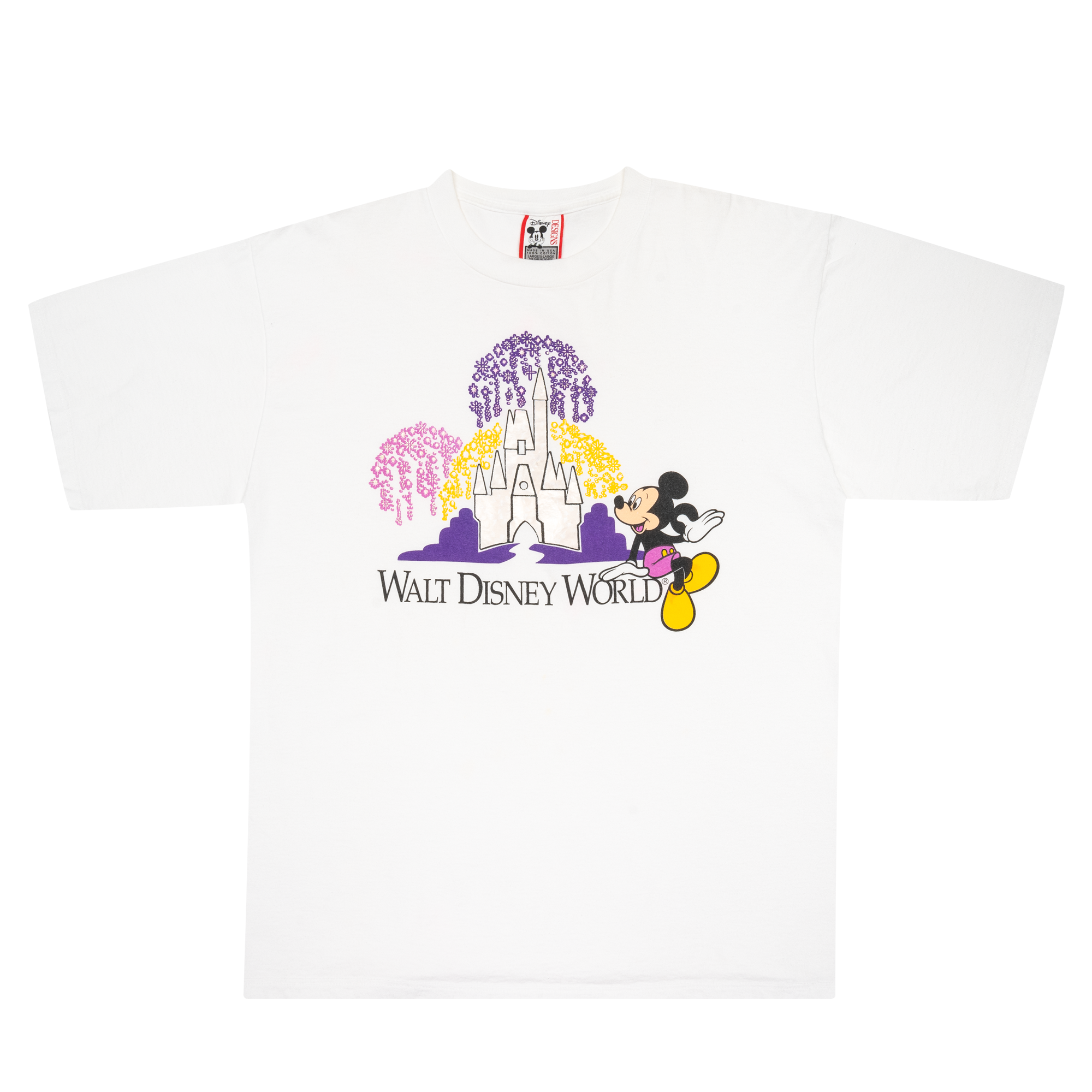 Walt Disney World Mickey & Castle Tee White-PLUS