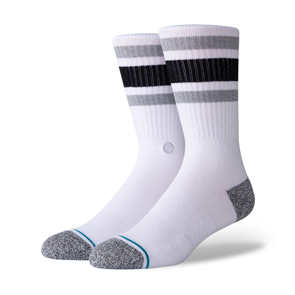 Stance BOYD ST Socks White/Grey (1 Pack)-PLUS