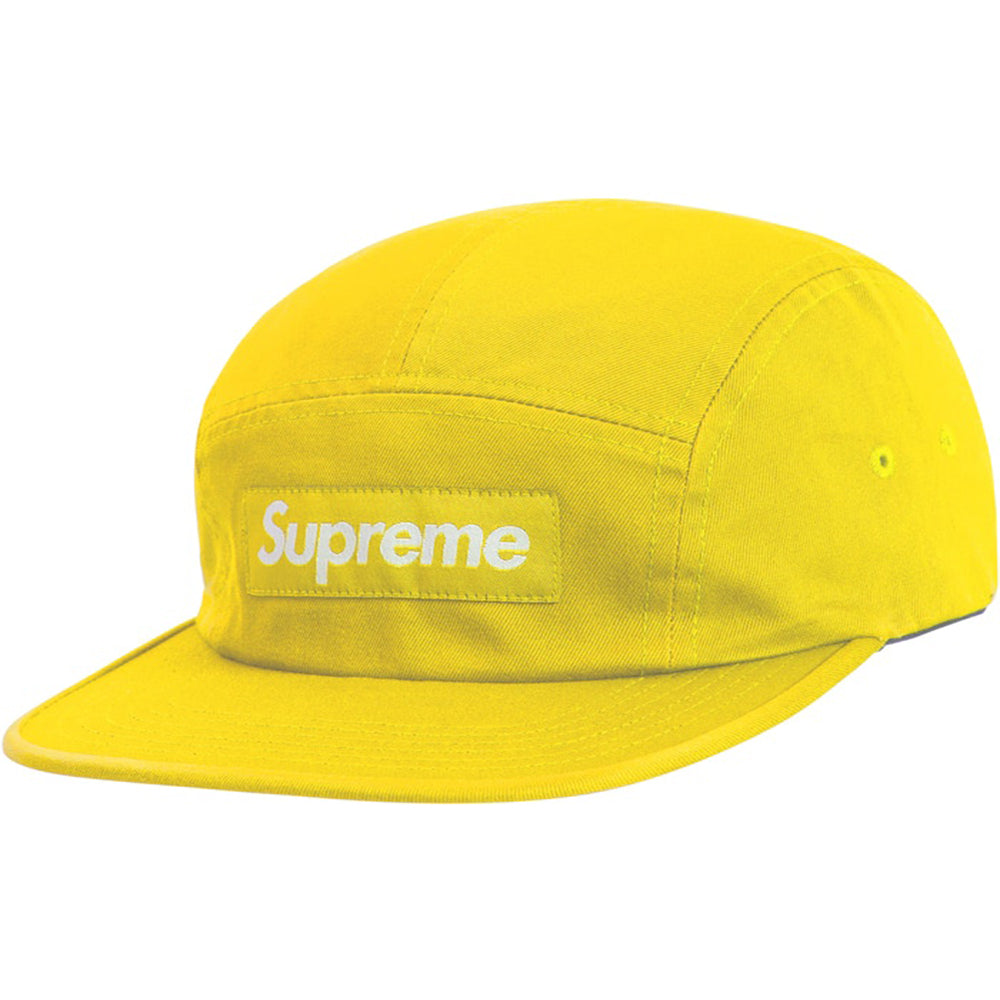Supreme Washed Chino Twill Camp Cap (SS19) Yellow-PLUS